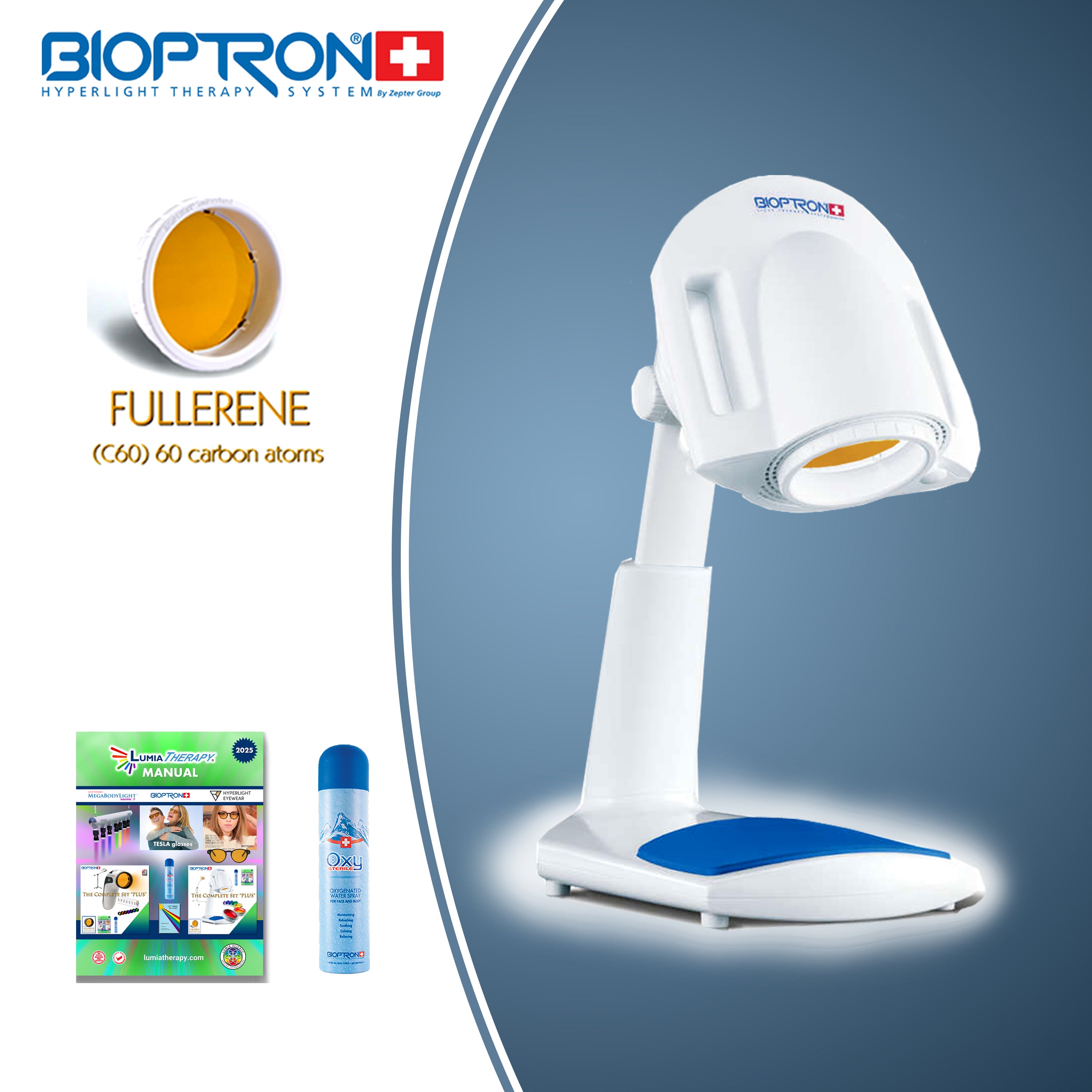 PRO 1® - Bioptron by Zepter featuring Fullerene filter w/Table